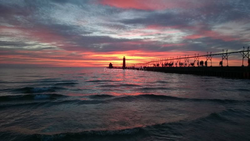 Sunset at the Grand Haven Pier