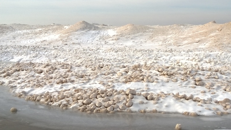 Mounds of Ice at Rosy Mound