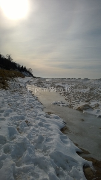 Rosy Mound shoreline ice